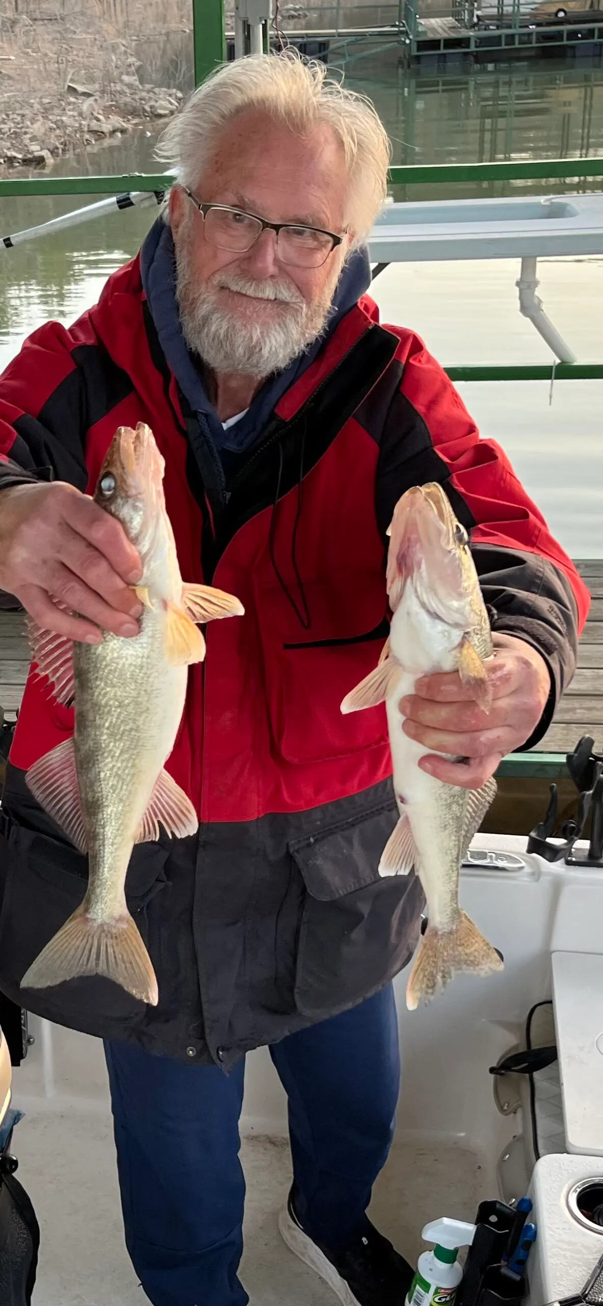 Angler with two large fish