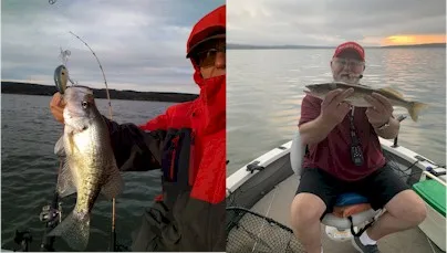 Proud anglers with fresh catches